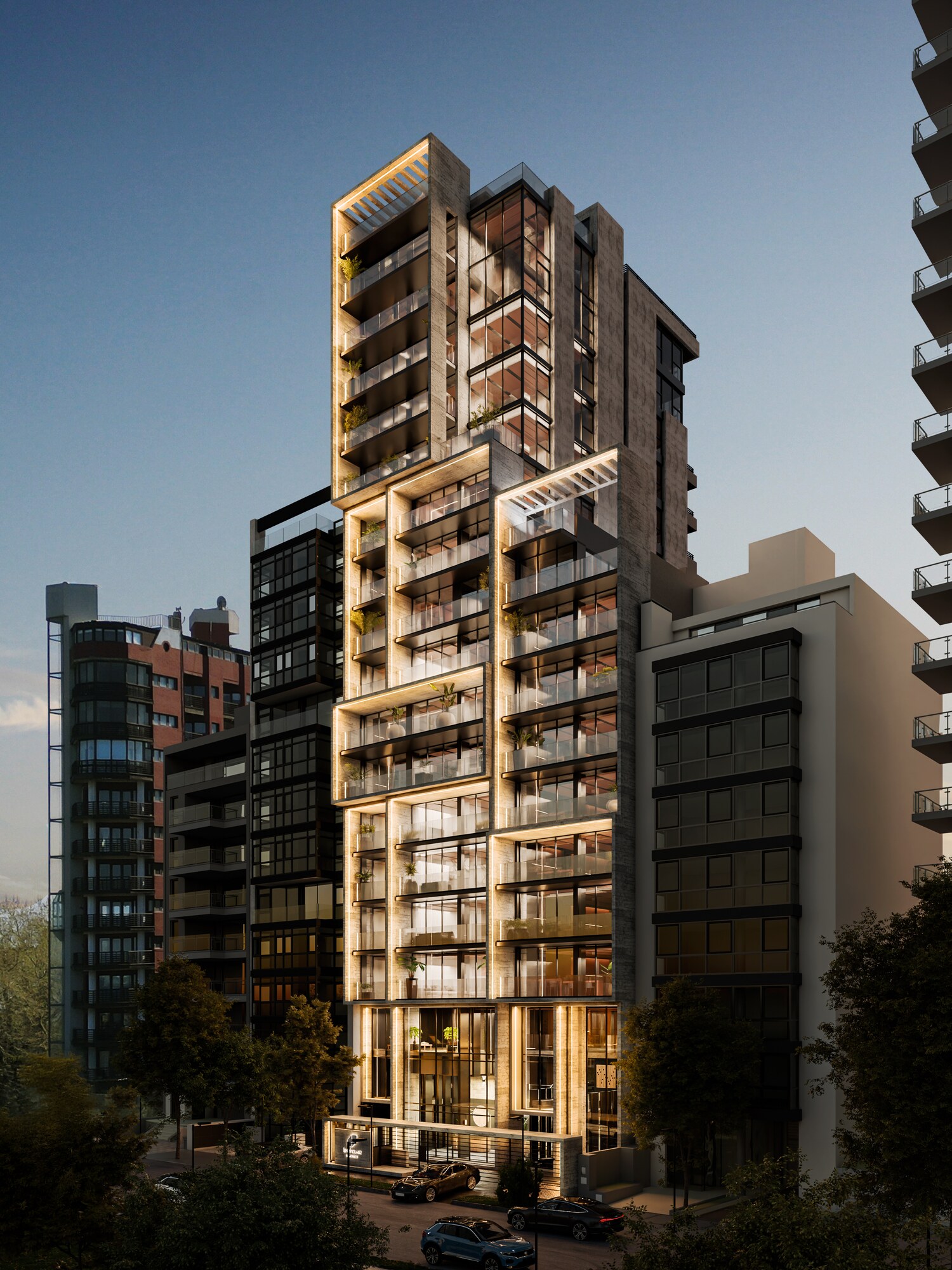 Right Elevation · Night