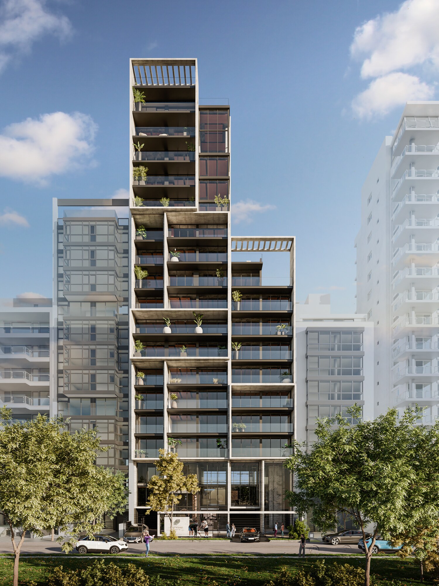 Linehouse — full tower, main facade by day