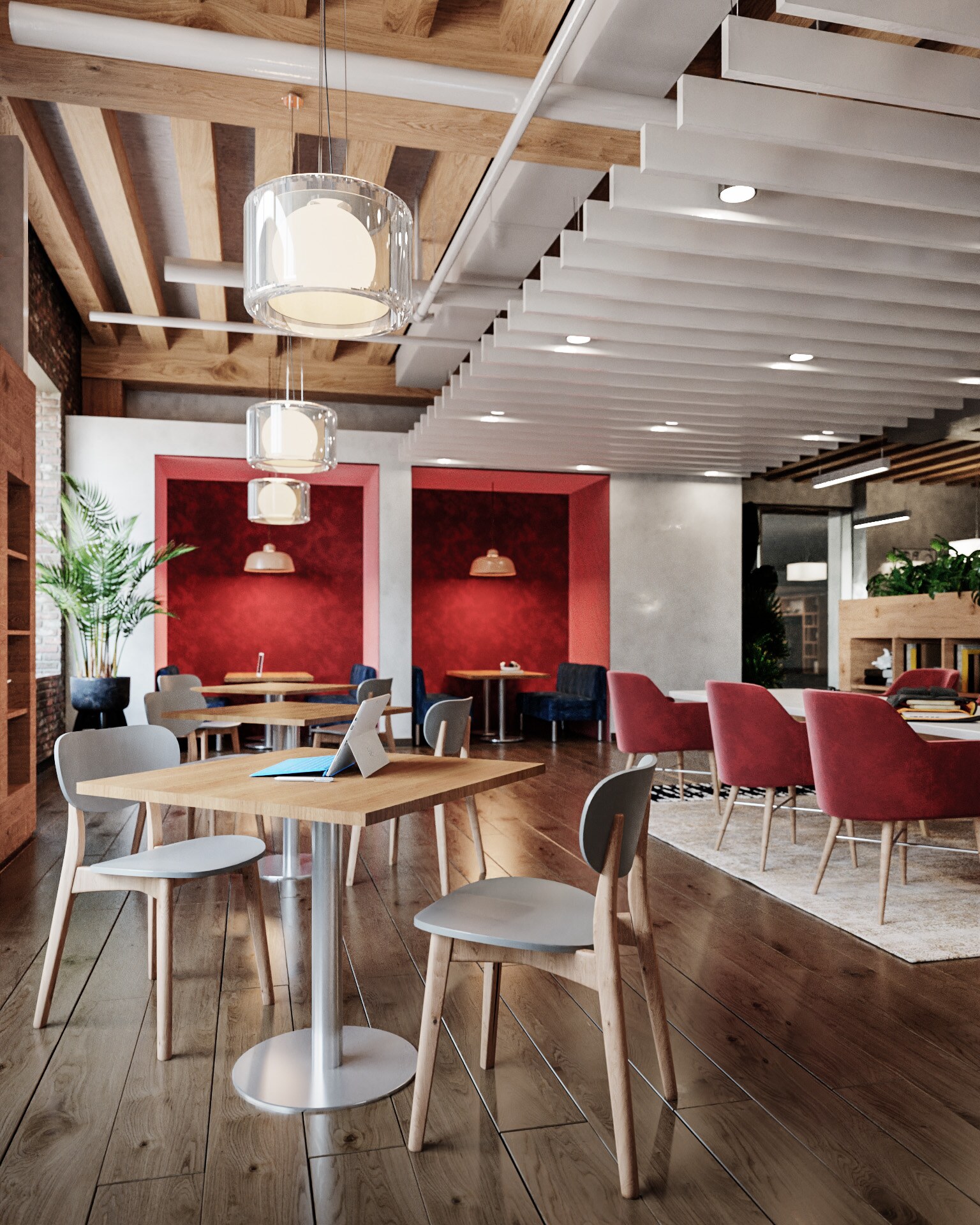 Past work — coworking interior